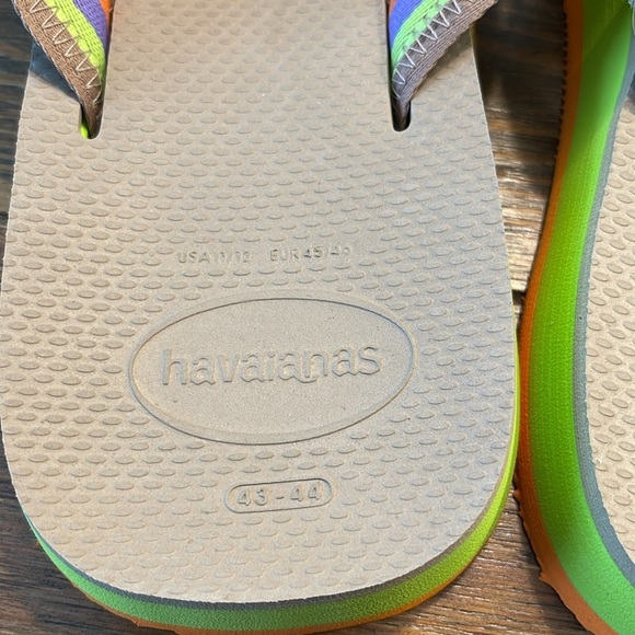Havaianas | Urban Fusion II | Khaki Thong Flip Flops | Men’s 11/12 - Picture 4 of 6